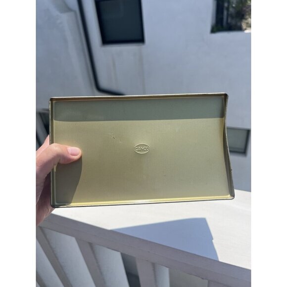 Vintage 1920s Louis Sherry New York CanCo tin metal hinged chocolate box pink - Picture 7 of 14